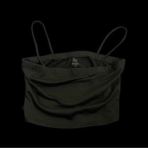 BLACK CROP TOP BY PACSUN BASICS